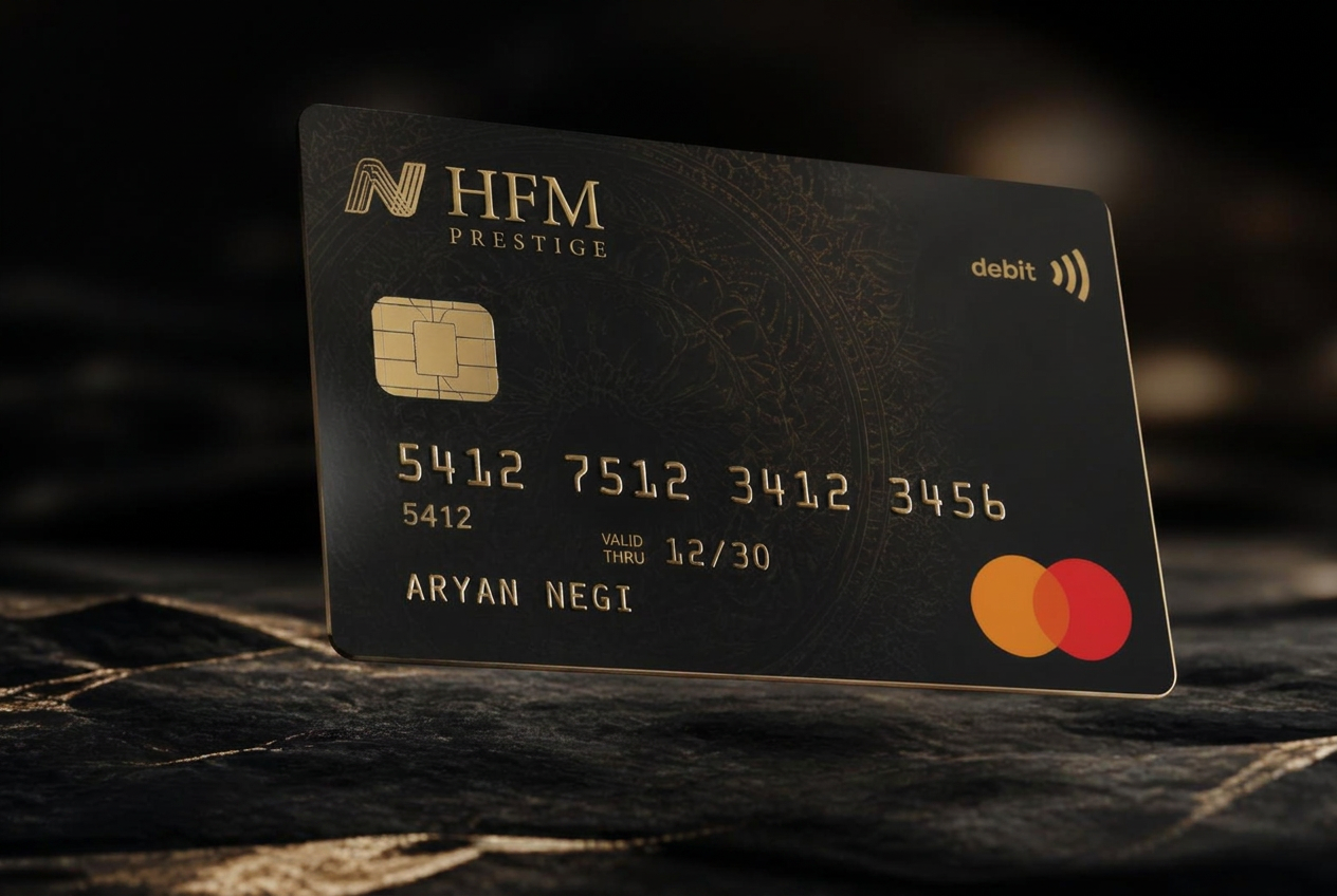 HFM Prestige ATM Mastercard debit card